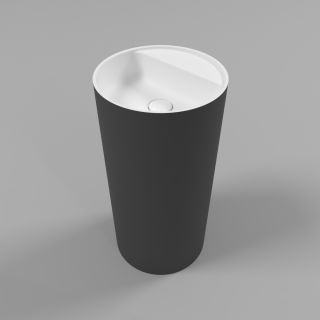 Раковина WHITECROSS Pantheon 0708.043043.20100 43 см чёрный/белый матовый